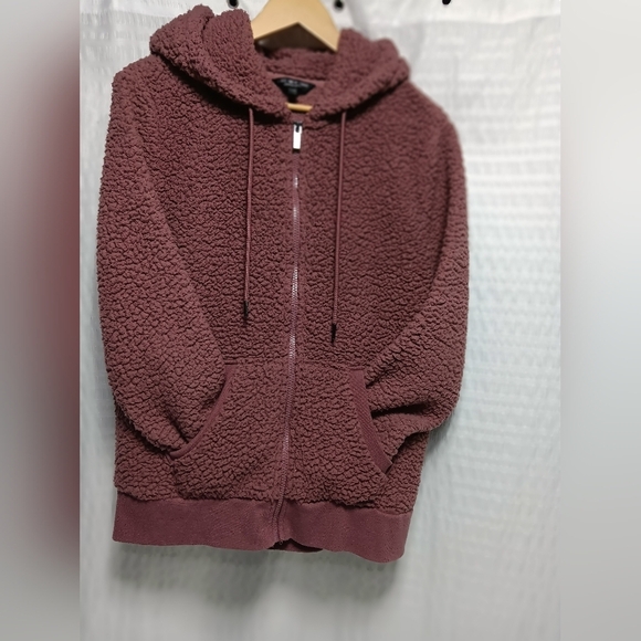 Marc N.Y Andrew Marc Performance Full zip Hooded jacket. (Teddy Fleece) Size XL - Picture 4 of 11